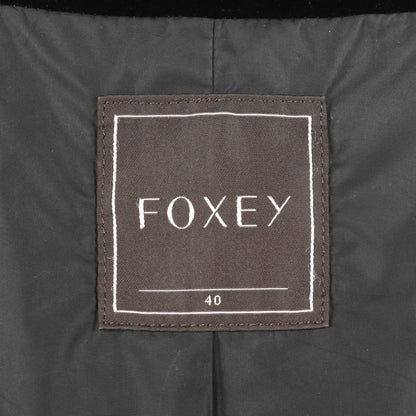 ダウンコート ヌートリア ブラック フード付き フォクシー アウター FOXEY