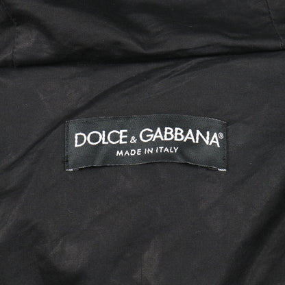 ジャケット コットン ブラック 中綿 フード付き ドルチェアンドガッバーナ アウター DOLCE&GABBANA
