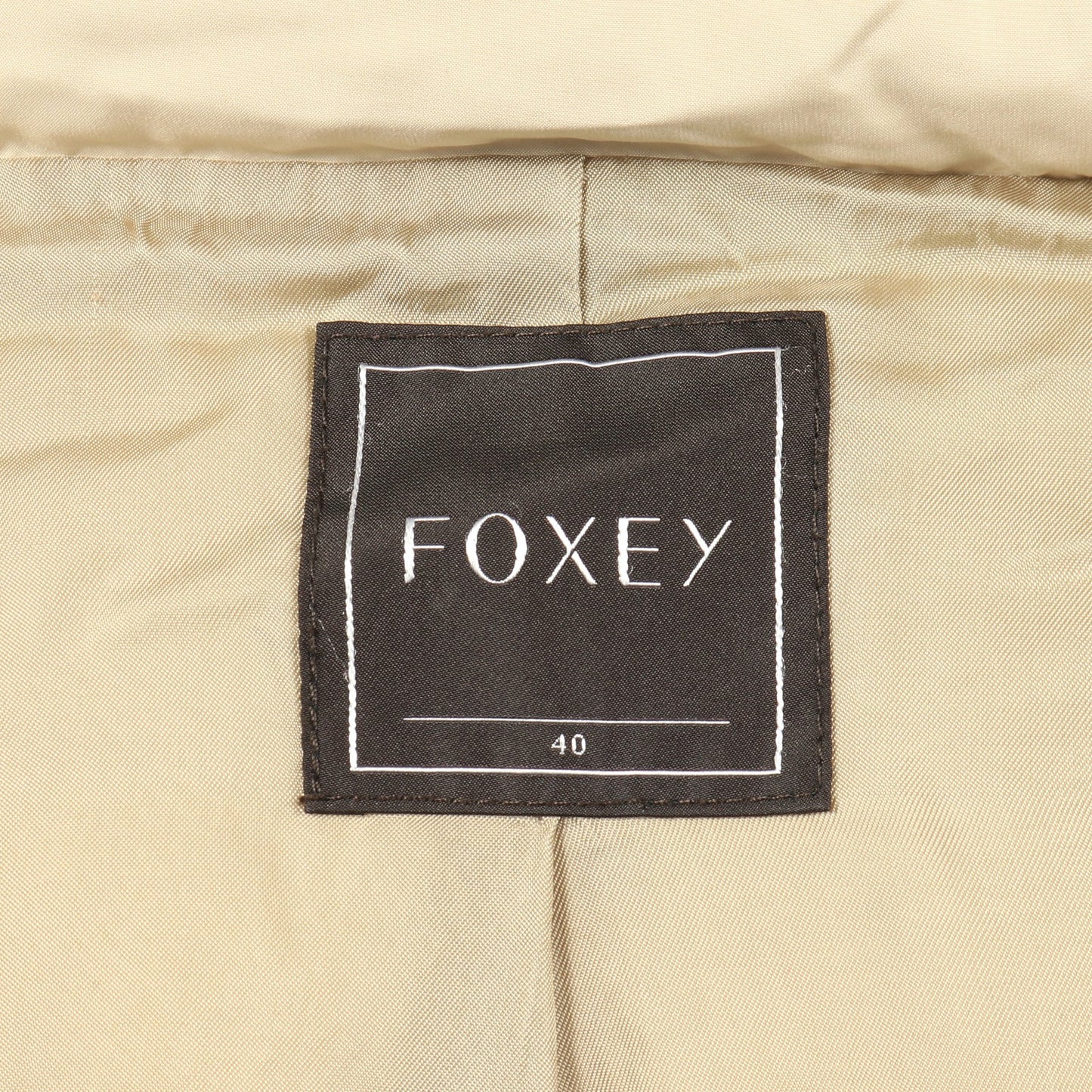 ダウンコート ベージュ ラクーンファー フォクシー アウター FOXEY