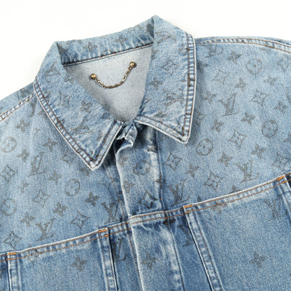 モノグラム デニムジャケット コットン ブルー ルイヴィトン アウター LOUIS VUITTON