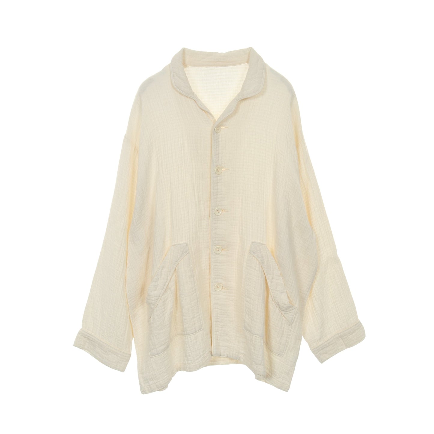 ガーゼシャツ ジャケット コットン リネン アイボリー ポータークラシック アウター Porter Classic