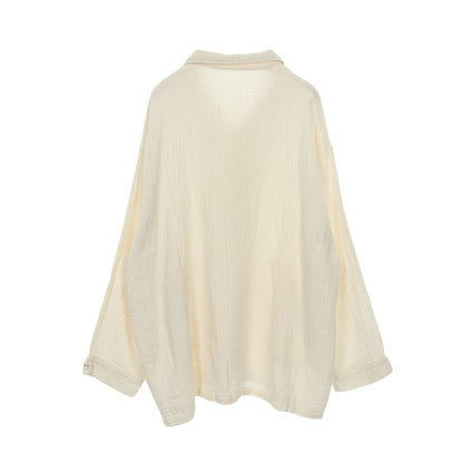 ガーゼシャツ ジャケット コットン リネン アイボリー ポータークラシック アウター Porter Classic