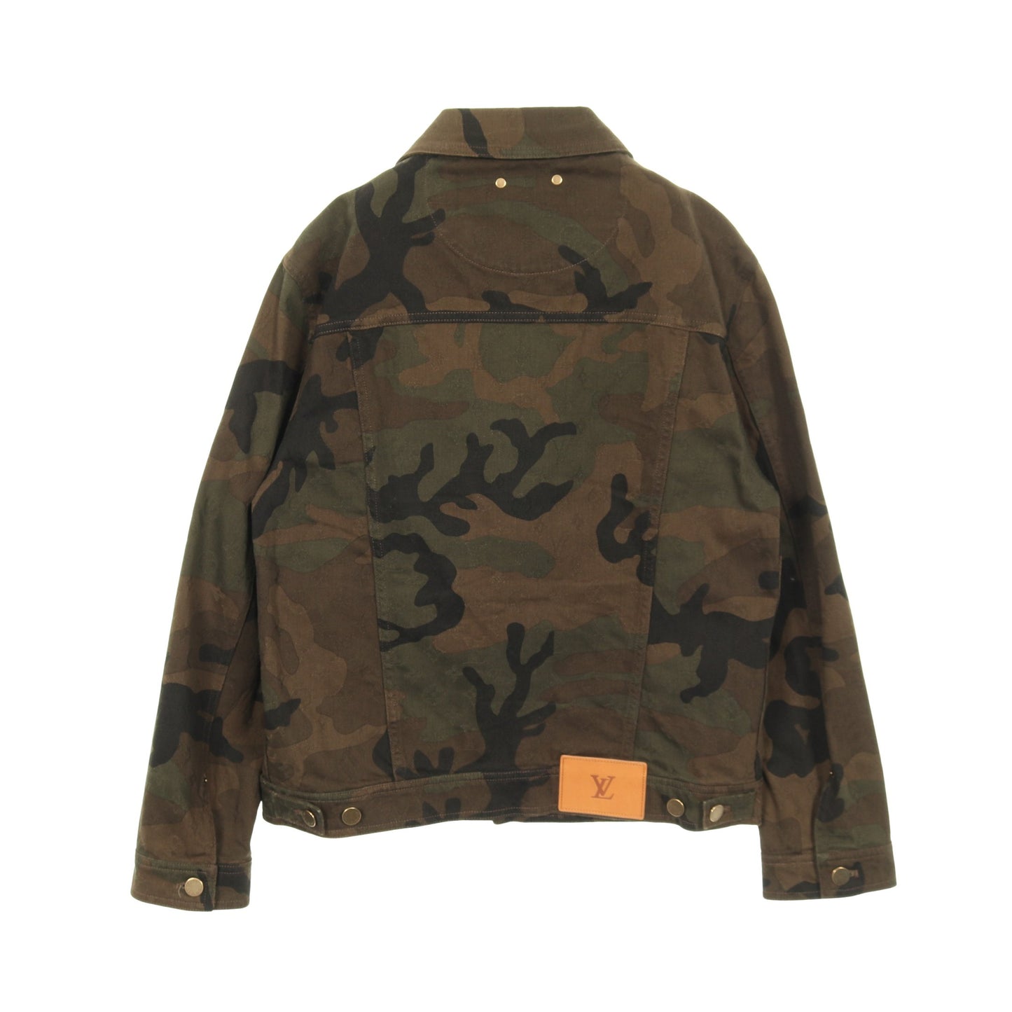 LOUIS VUITTON × Supreme モノグラム カモフラージュ デニムジャケット コットン カーキグリーン マルチカラー ルイヴィトン アウター LOUIS VUITTON