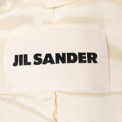 サテン コート レーヨン オフホワイト ジルサンダー アウター JIL SANDER