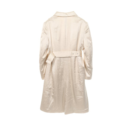 サテン コート レーヨン オフホワイト ジルサンダー アウター JIL SANDER