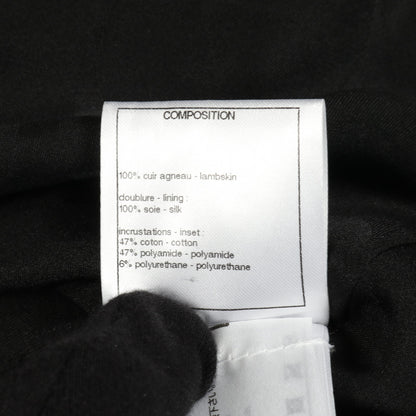 ブルゾン 総柄 レザー ブラック ゴールド シャネル アウター CHANEL