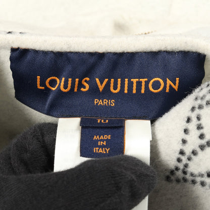 リバーシブル モノグラム マヒナ ケープ ポンチョ ウール ライトグレー フード付き ルイヴィトン アウター LOUIS VUITTON