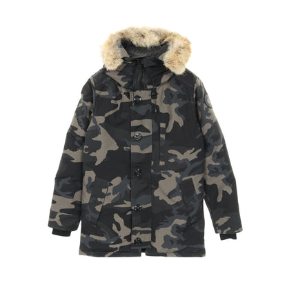 CHATEAU PARKA BLACK LABEL シャトー パーカー ダウンジャケット カモフラージュ コットン ブラック マルチカラー フード付き カナダグース アウター CANADA GOOSE