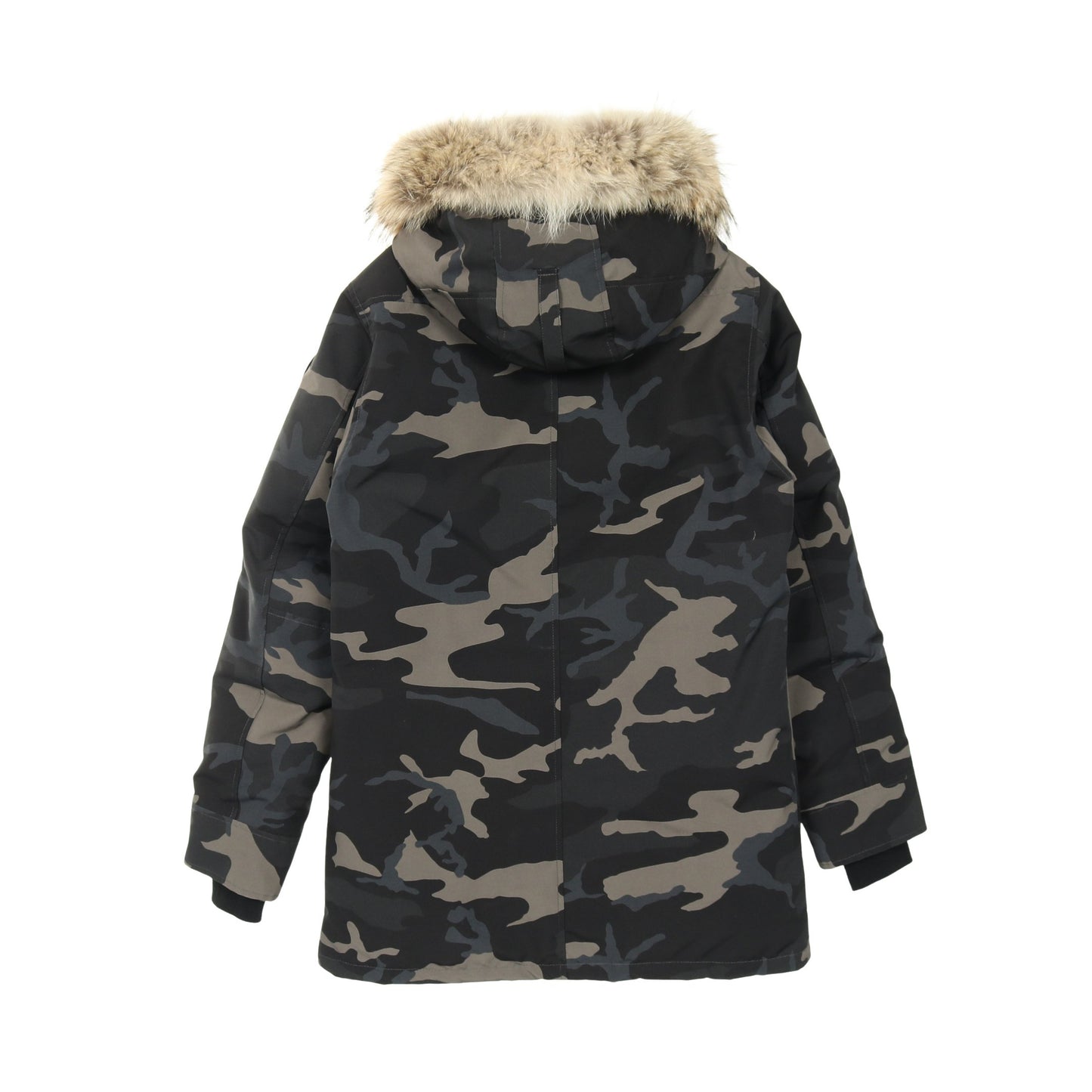 CHATEAU PARKA BLACK LABEL シャトー パーカー ダウンジャケット カモフラージュ コットン ブラック マルチカラー フード付き カナダグース アウター CANADA GOOSE