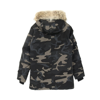 CHATEAU PARKA BLACK LABEL シャトー パーカー ダウンジャケット カモフラージュ コットン ブラック マルチカラー フード付き カナダグース アウター CANADA GOOSE