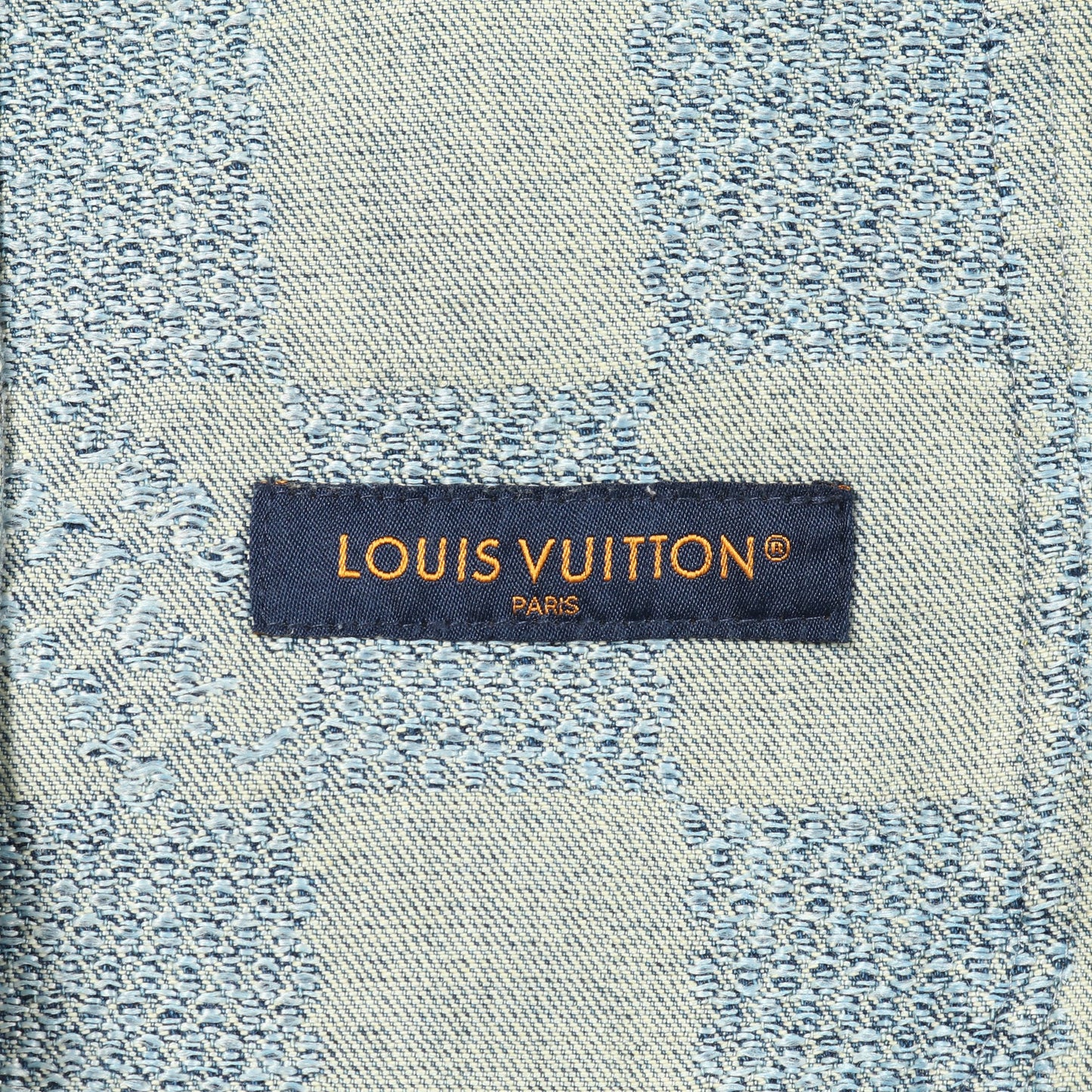 Damier Collarless Denim Jacket ダミエ デニムジャケット ノーカラージャケット コットン インディゴブルー ルイヴィトン アウター LOUIS VUITTON