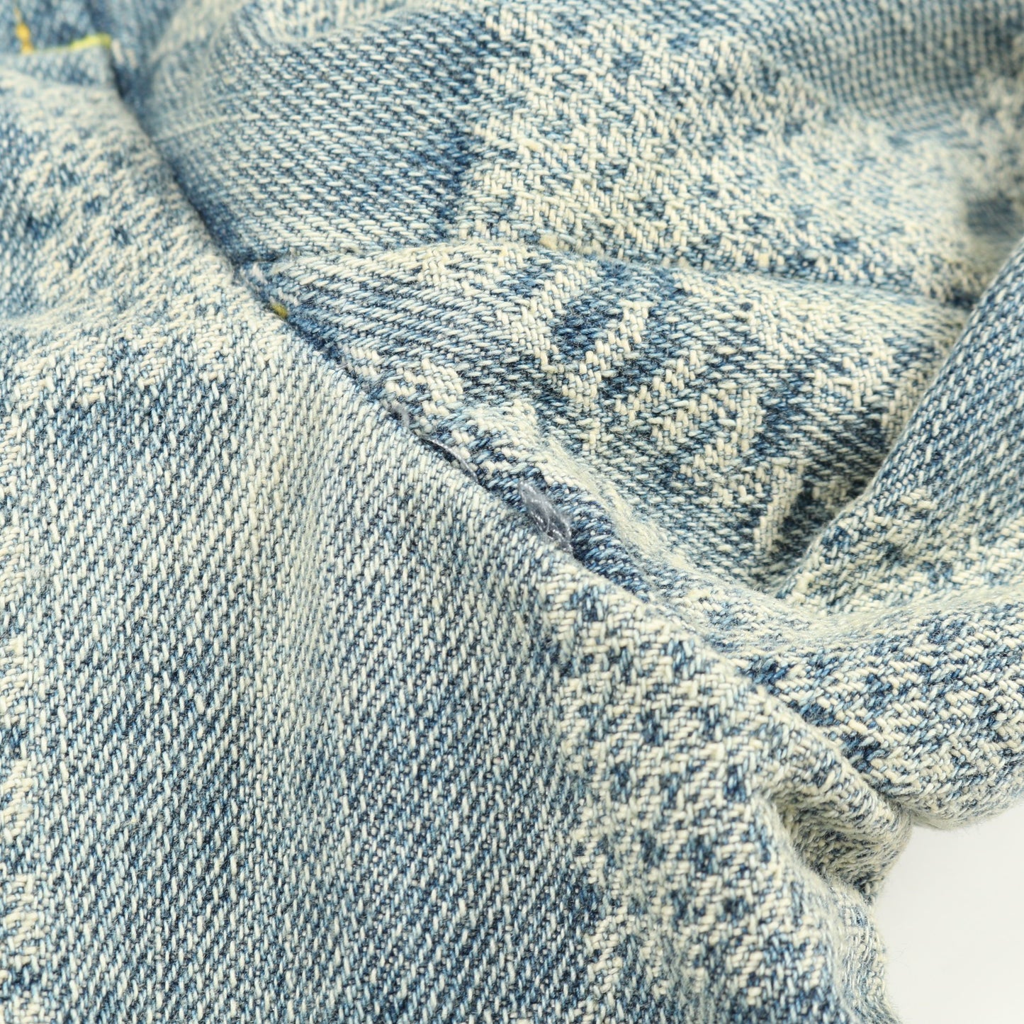 Damier Collarless Denim Jacket ダミエ デニムジャケット ノーカラージャケット コットン インディゴブルー ルイヴィトン アウター LOUIS VUITTON