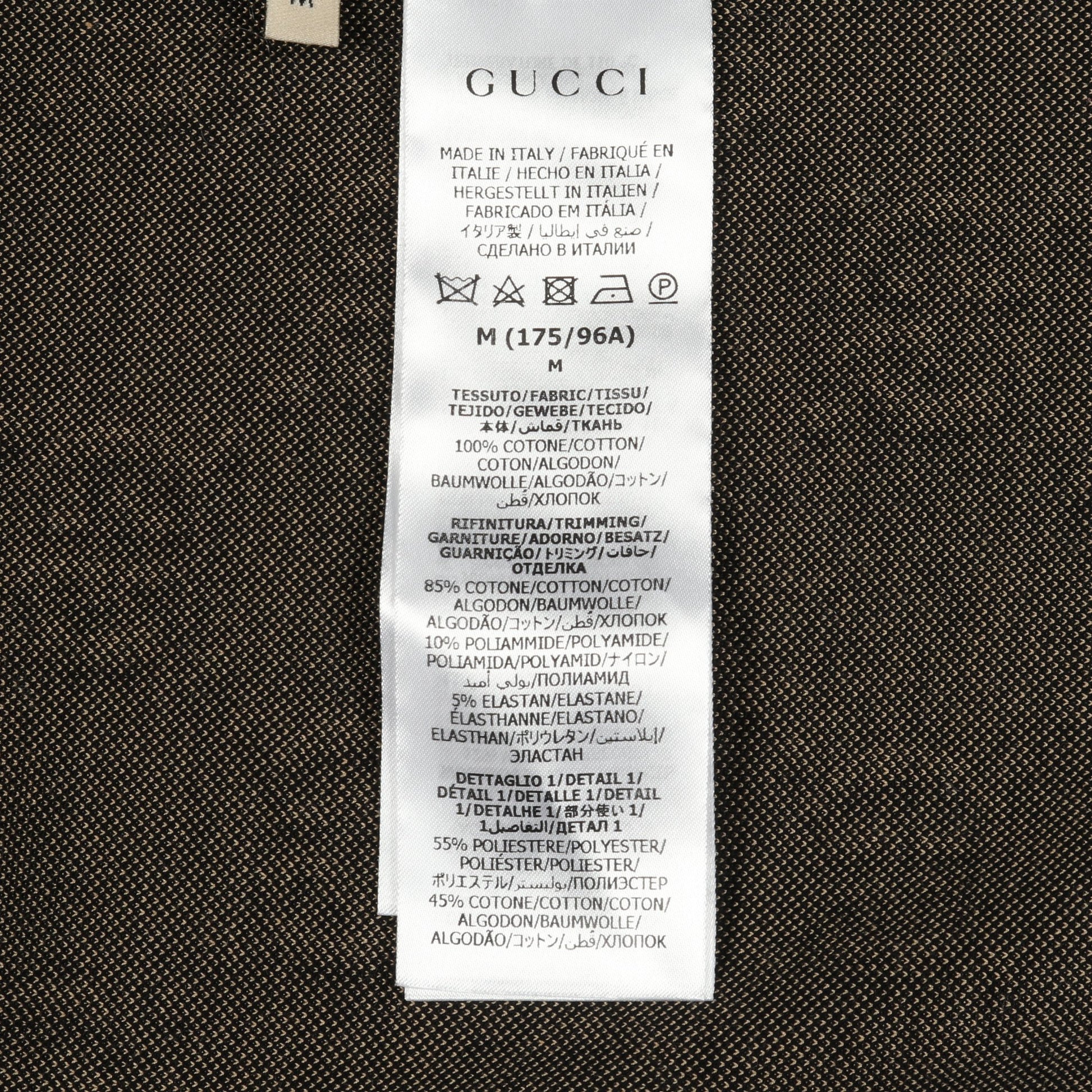 GGコットンジャージー ジャケット トラックジャケット コットン ブラック マルチカラー グッチ アウター GUCCI