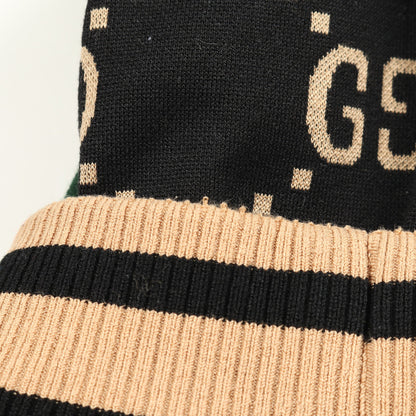 GGコットンジャージー ジャケット トラックジャケット コットン ブラック マルチカラー グッチ アウター GUCCI