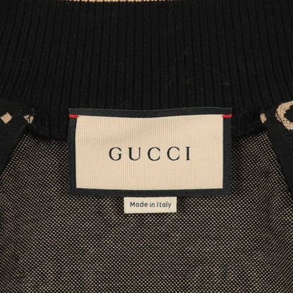 GGコットンジャージー ジャケット トラックジャケット コットン ブラック マルチカラー グッチ アウター GUCCI