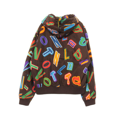 LOUIS VUITTON × NBA ジャケット ブルゾン ナイロン ブラウン マルチカラー 中綿 フード付き ルイヴィトン アウター LOUIS VUITTON