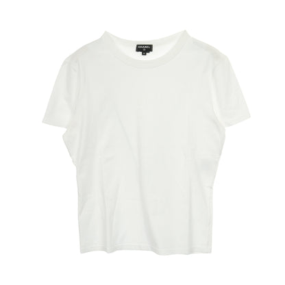 ココマーク ニットキャミソール Tシャツ カシミヤ コットン ホワイト ブラック シャネル トップス CHANEL