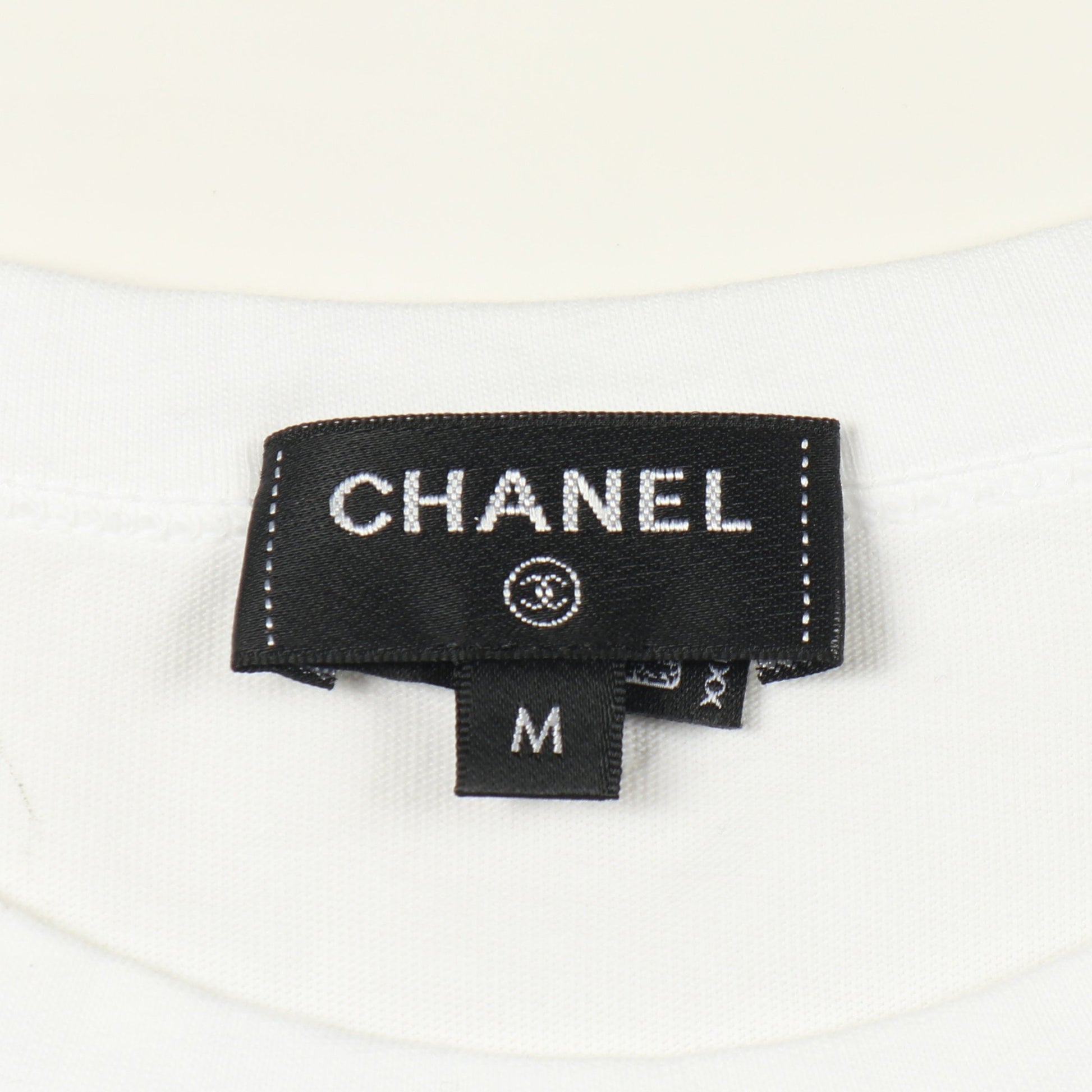 ココマーク ニットキャミソール Tシャツ カシミヤ コットン ホワイト ブラック シャネル トップス CHANEL