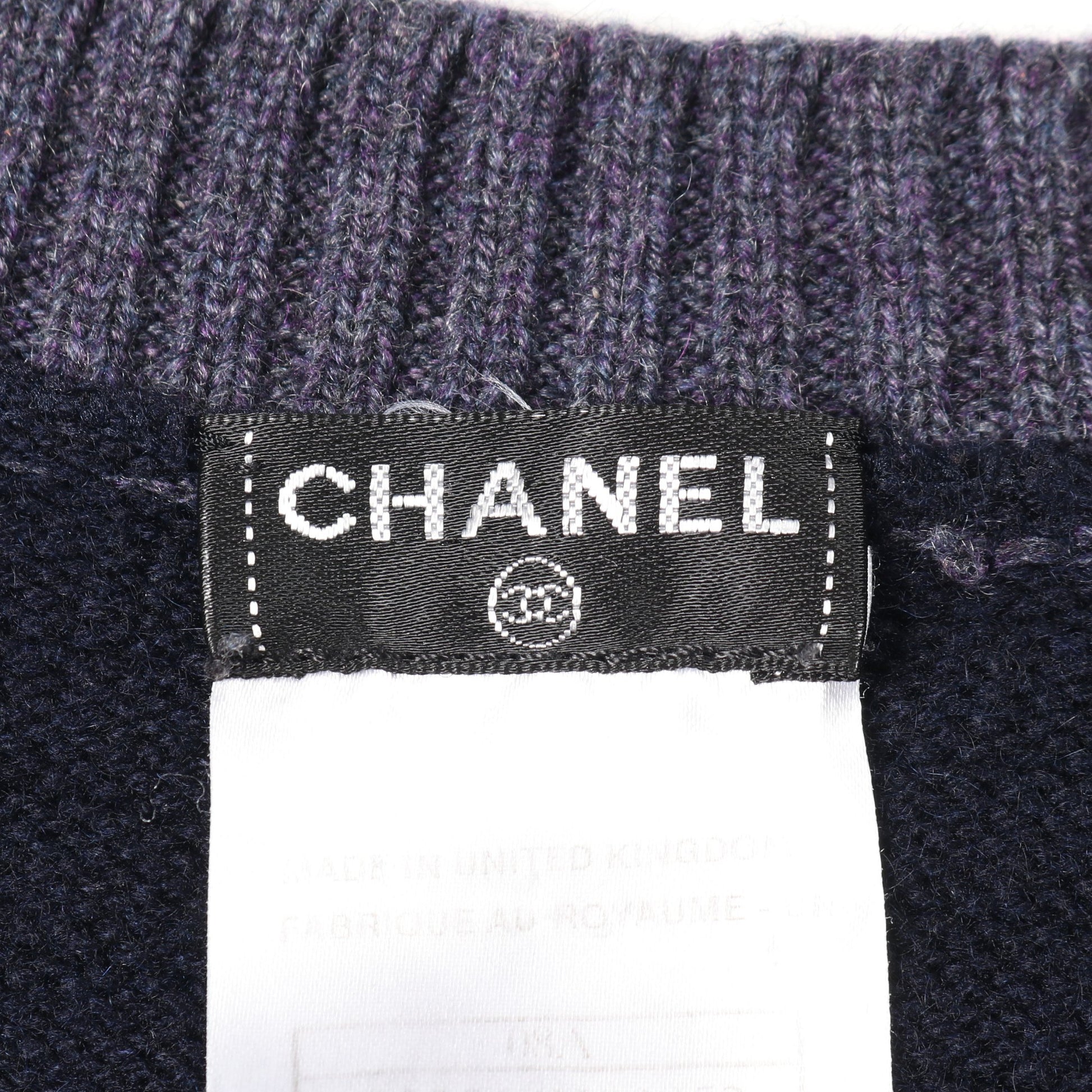 ココマーク クラウンボタン カーディガン カシミヤ ネイビー 08A シャネル トップス CHANEL