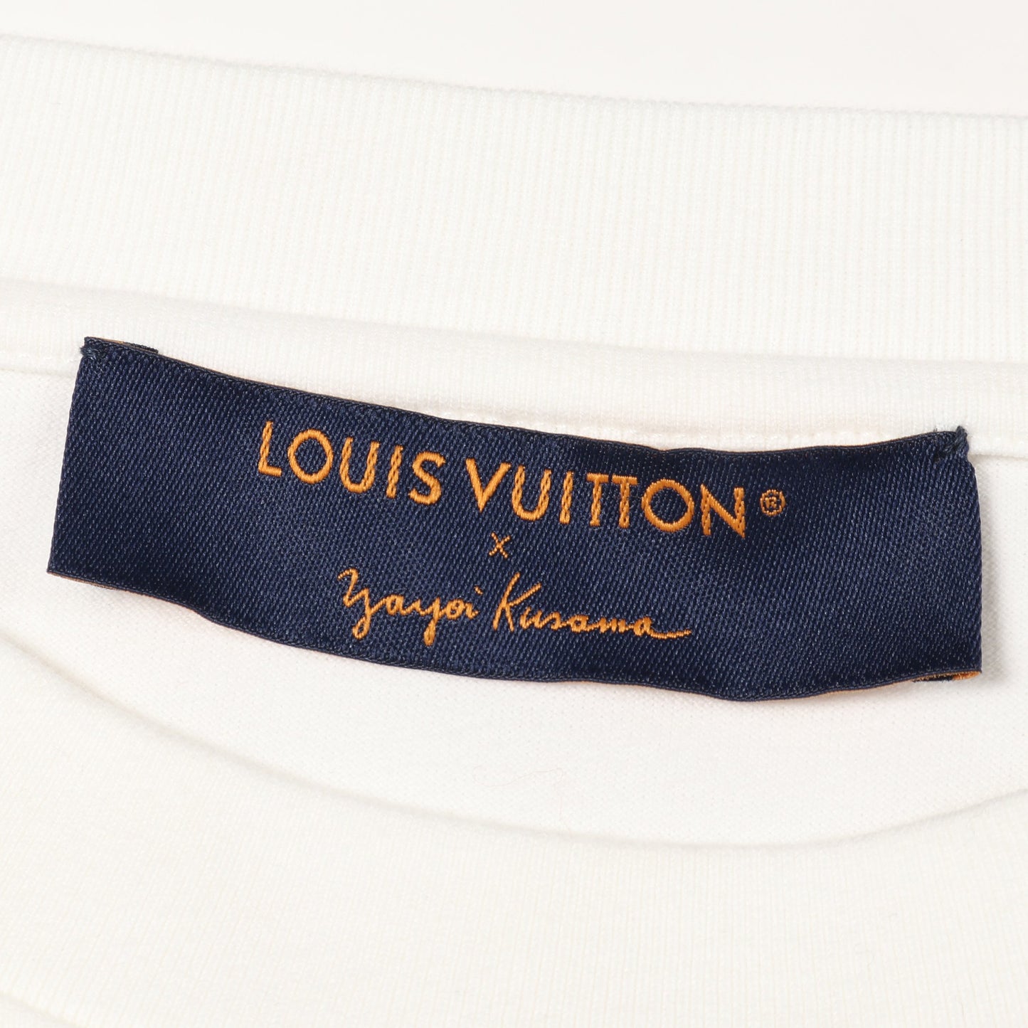 LOUIS VUITTON × yayoi kusama サイケデリックフラワー Tシャツ クルーネック 半袖 コットン ホワイト ブラック ルイヴィトン トップス LOUIS VUITTON