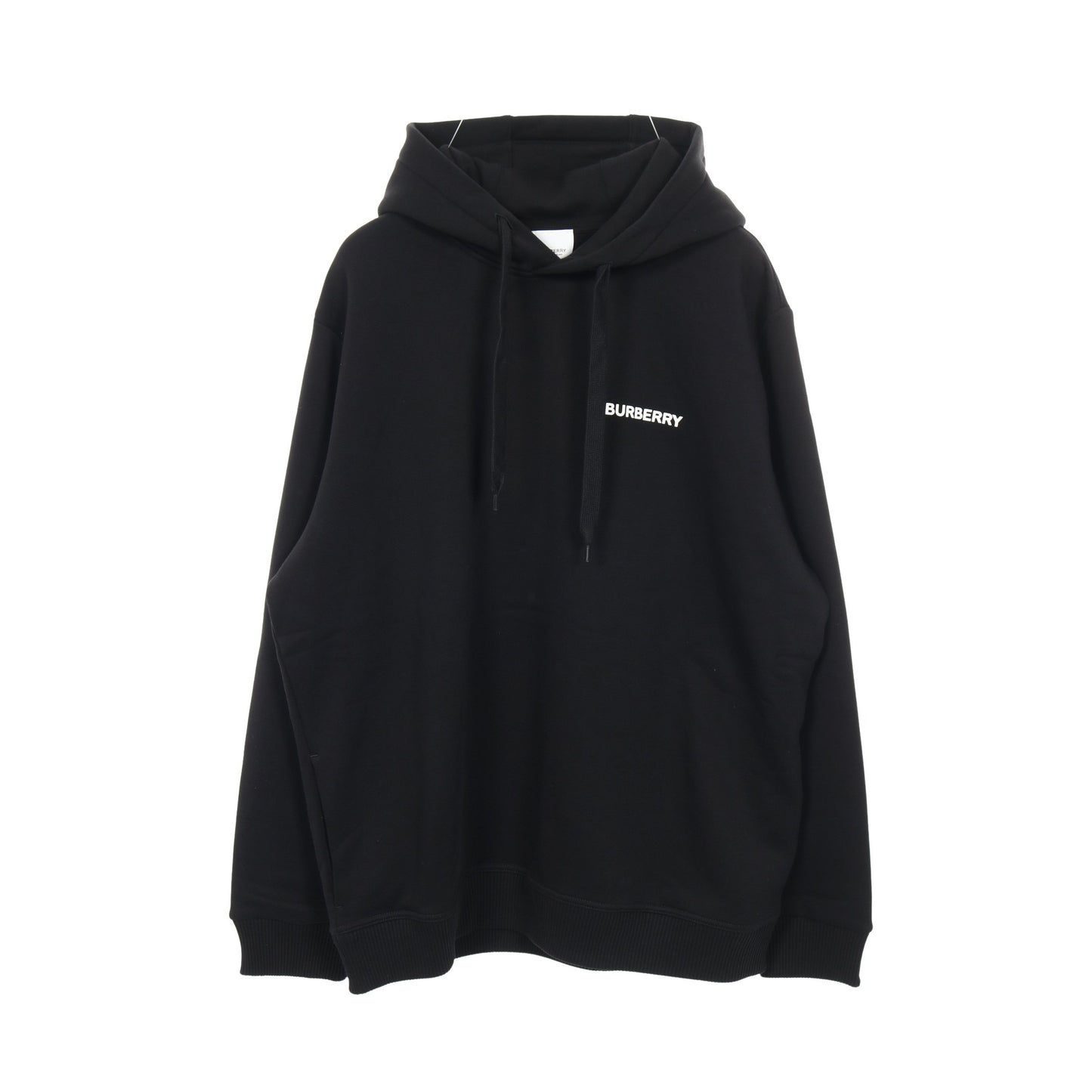 プルオーバーパーカー バックロゴ コットン ブラック 裏起毛 バーバリー