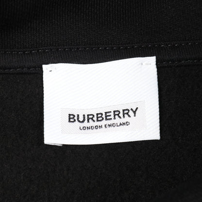 プルオーバーパーカー バックロゴ コットン ブラック 裏起毛 バーバリー