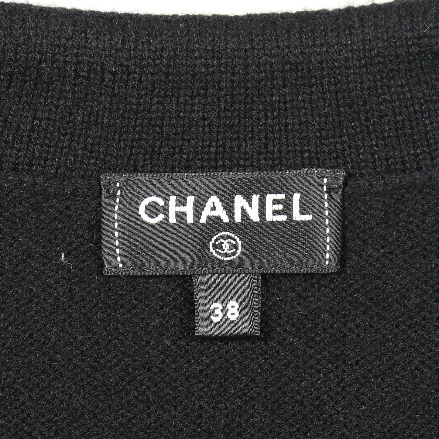 ココマークボタン カーディガン ループタイ カシミヤ ブラック シャネル トップス CHANEL
