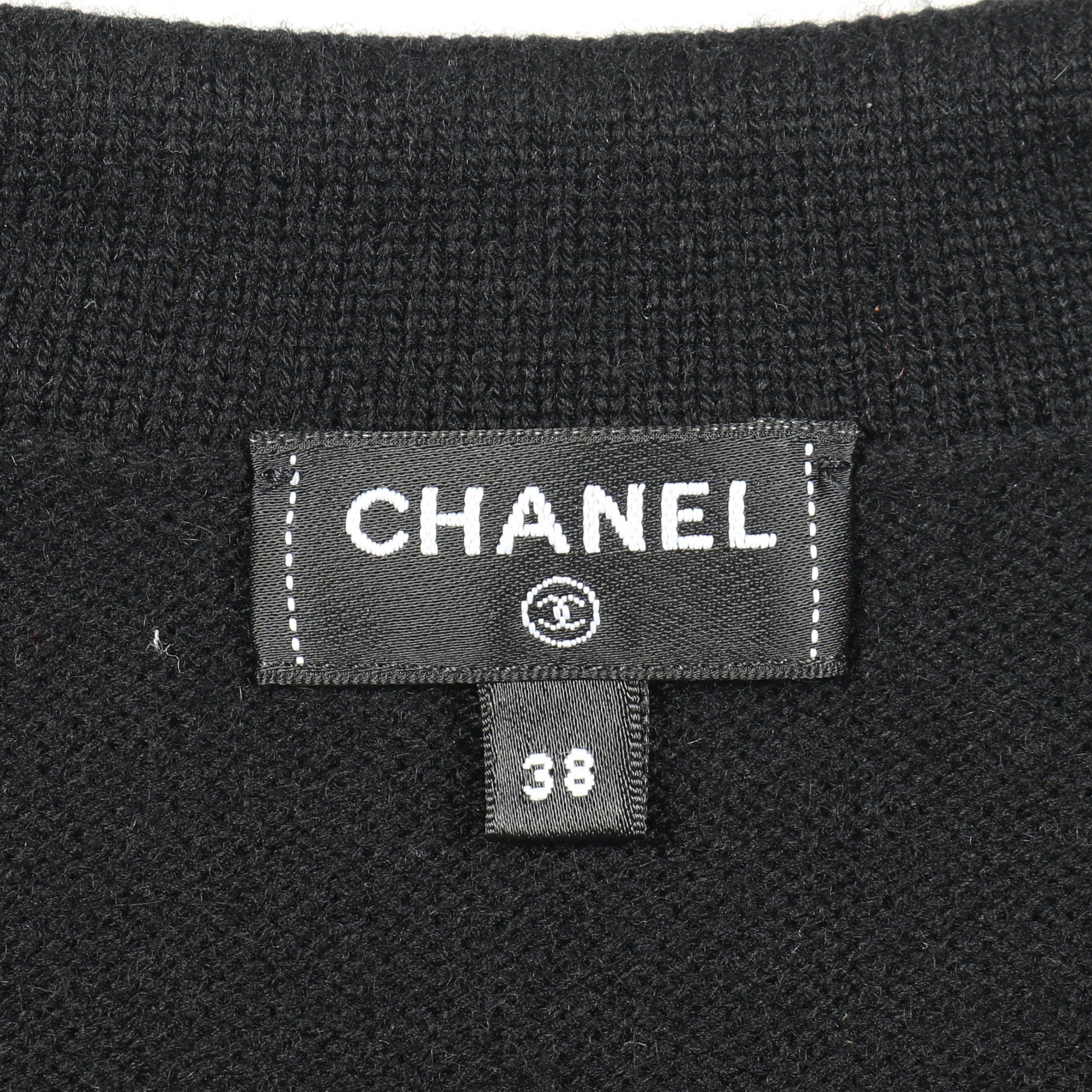ココマークボタン カーディガン ループタイ カシミヤ ブラック シャネル トップス CHANEL