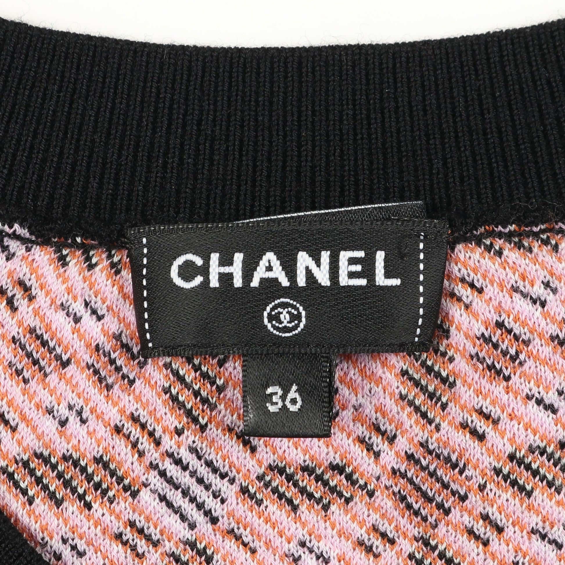 ココマーク ニット クルーネック ウール コットン ブラック ライトパープル オレンジ 23AW シャネル トップス CHANEL