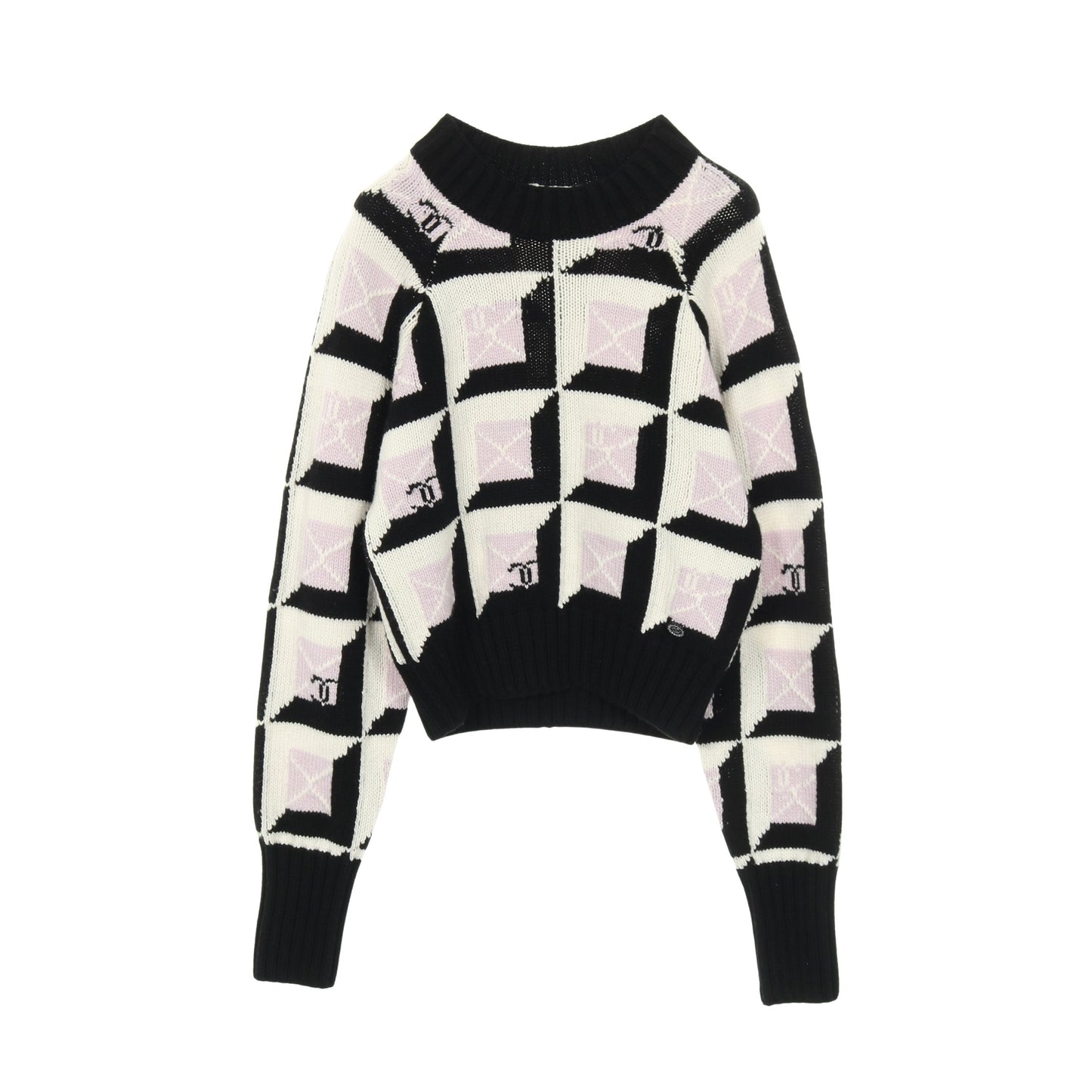 ココマーク ニット カシミヤ ブラック ホワイト ライトパープル 24AW シャネル トップス CHANEL
