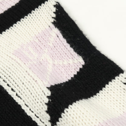ココマーク ニット カシミヤ ブラック ホワイト ライトパープル 24AW シャネル トップス CHANEL