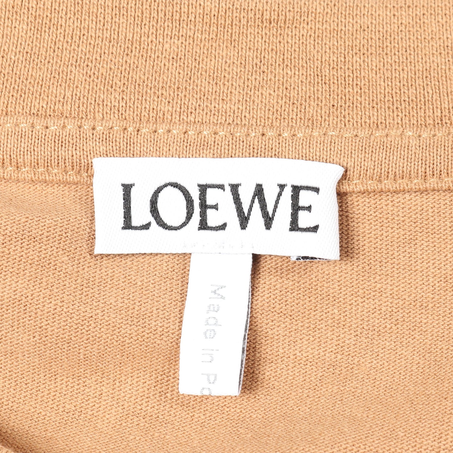 アナグラム オーバーサイズ Tシャツ ロゴ 刺繍 コットン ベージュ ロエベ トップス LOEWE