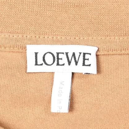アナグラム オーバーサイズ Tシャツ ロゴ 刺繍 コットン ベージュ ロエベ トップス LOEWE