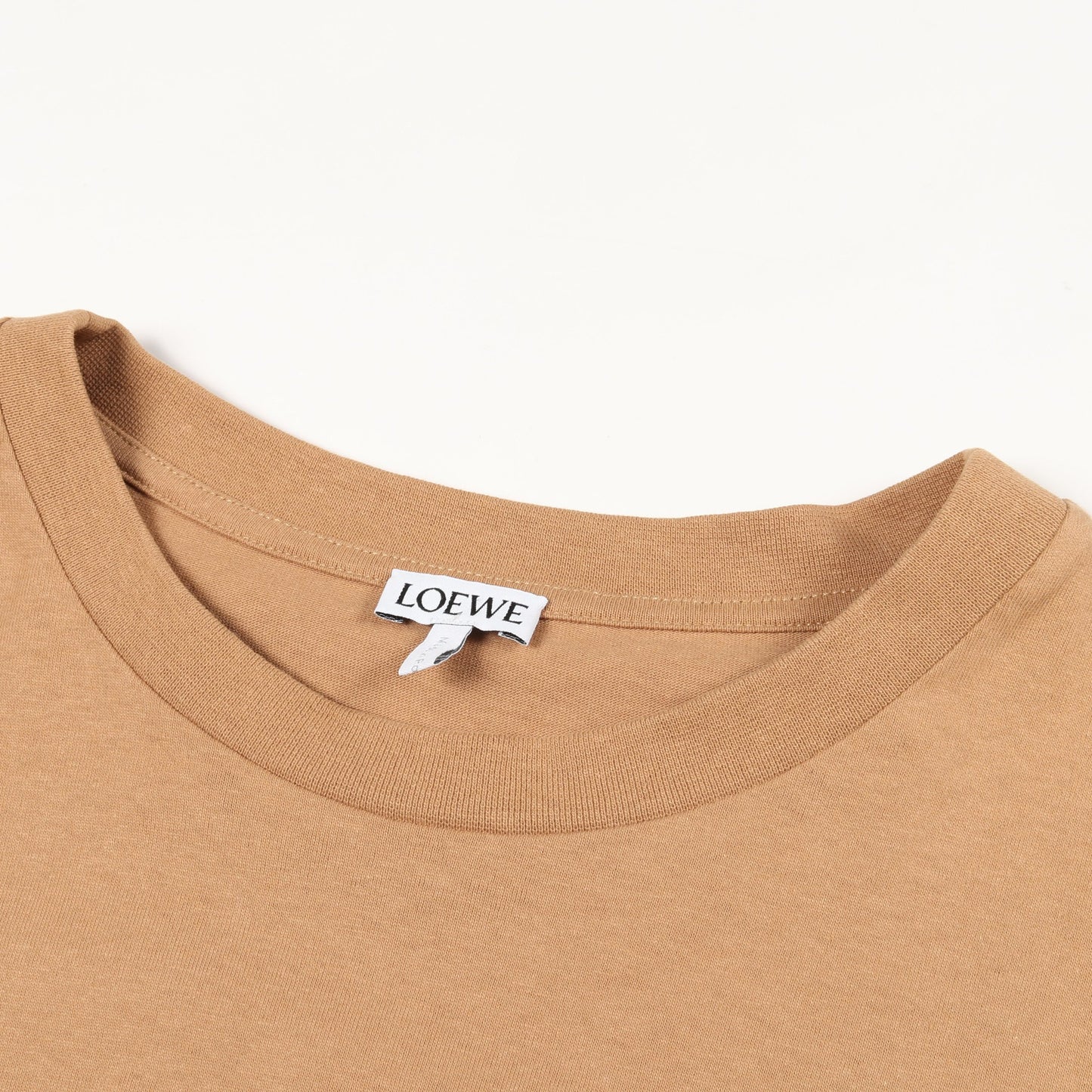 アナグラム オーバーサイズ Tシャツ ロゴ 刺繍 コットン ベージュ ロエベ トップス LOEWE