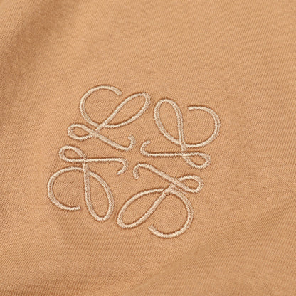 アナグラム オーバーサイズ Tシャツ ロゴ 刺繍 コットン ベージュ ロエベ トップス LOEWE