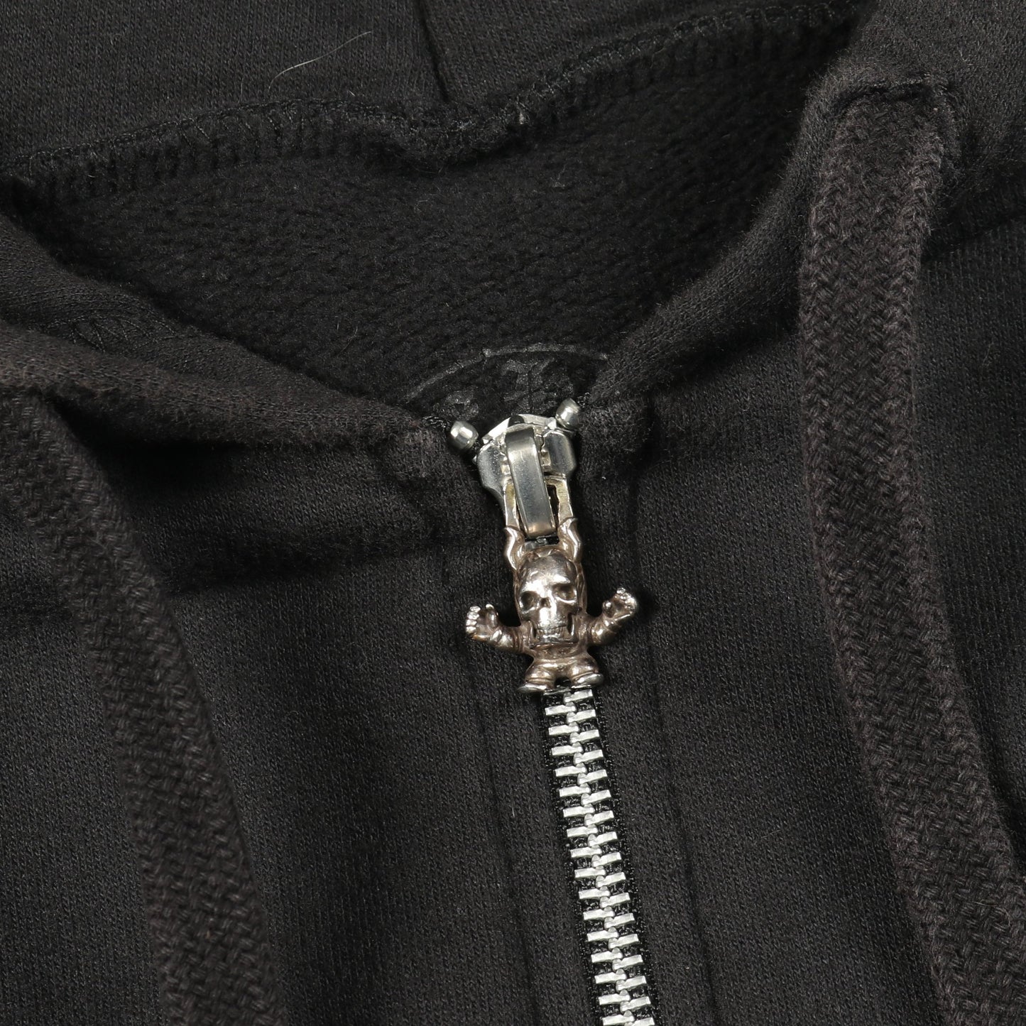 FOTI フォティ ジップアップパーカー コットン ブラック マルチカラー 裏起毛 クロムハーツ トップス Chrome Hearts