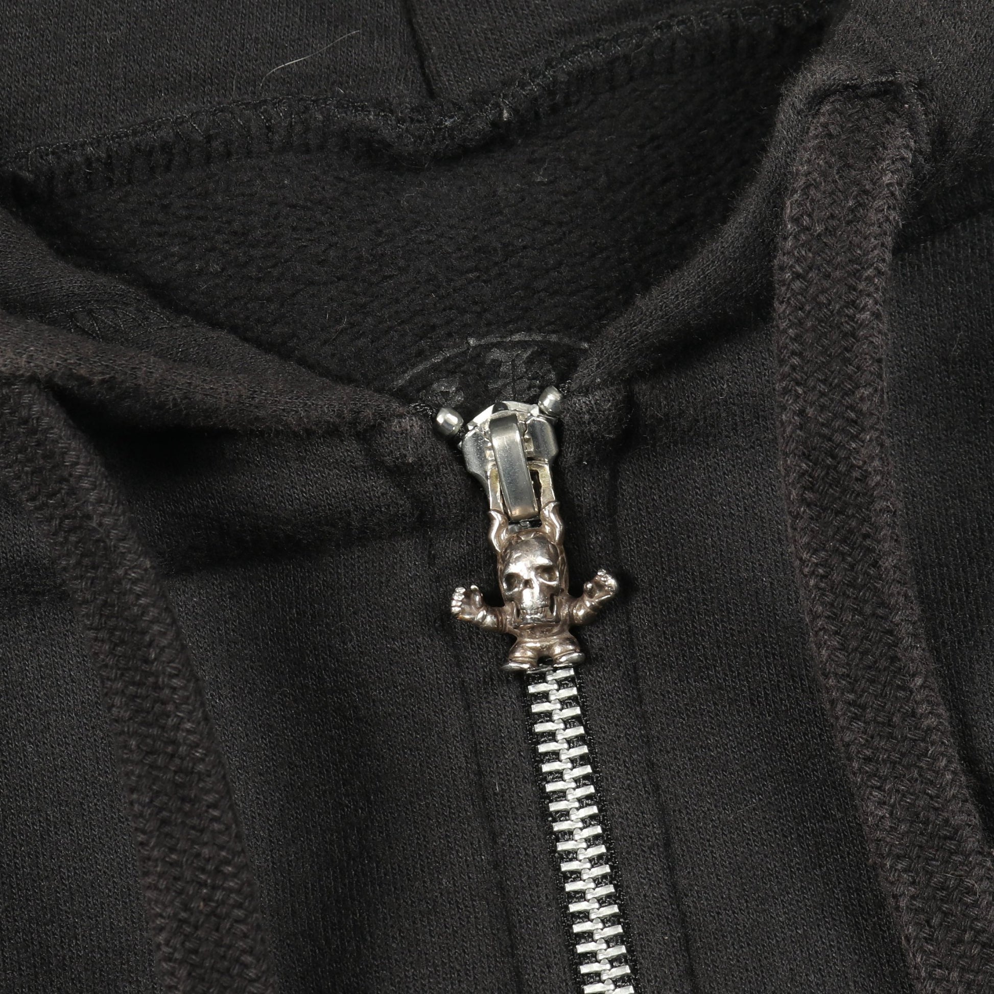 FOTI フォティ ジップアップパーカー コットン ブラック マルチカラー 裏起毛 クロムハーツ トップス Chrome Hearts
