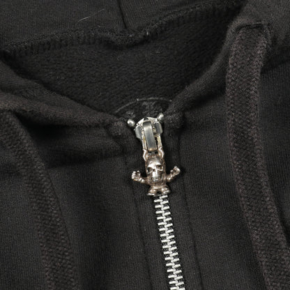 FOTI フォティ ジップアップパーカー コットン ブラック マルチカラー 裏起毛 クロムハーツ トップス Chrome Hearts