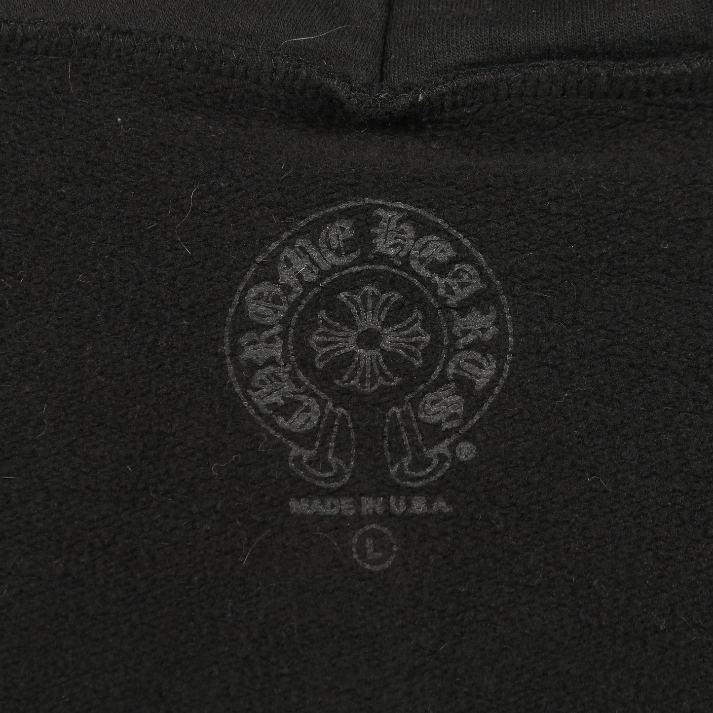 FOTI フォティ ジップアップパーカー コットン ブラック マルチカラー 裏起毛 クロムハーツ トップス Chrome Hearts