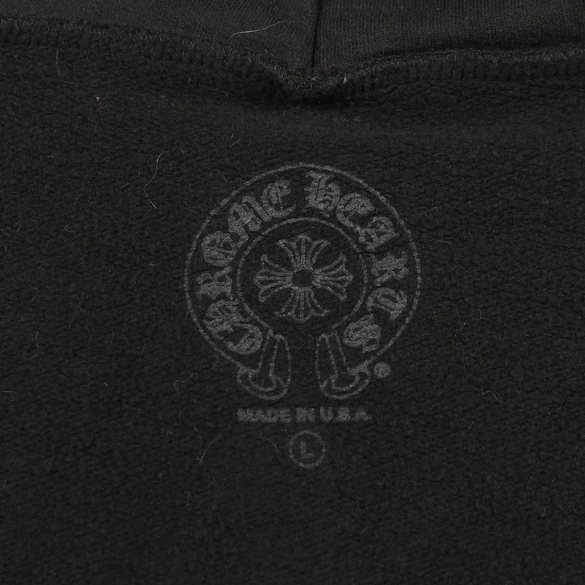 FOTI フォティ ジップアップパーカー コットン ブラック マルチカラー 裏起毛 クロムハーツ トップス Chrome Hearts