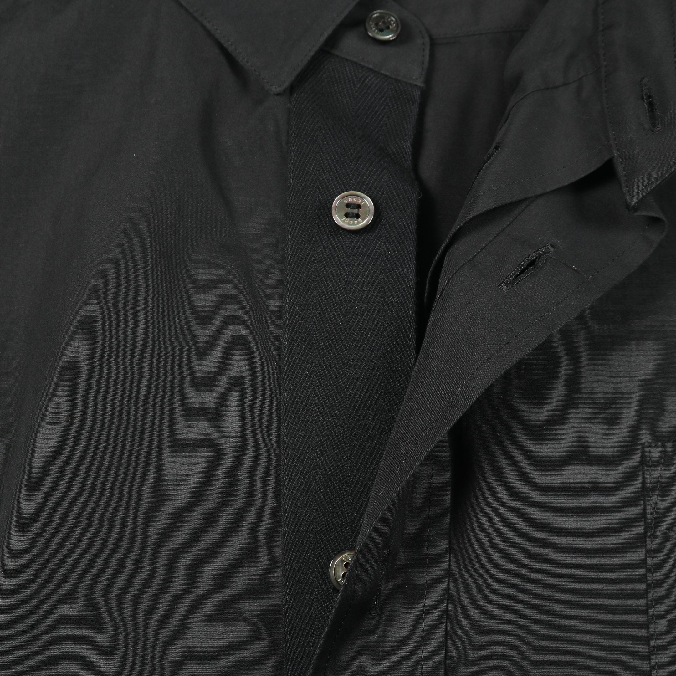 sacai × Thomas Mason シャツ コットン ブラック サカイ – RECLO