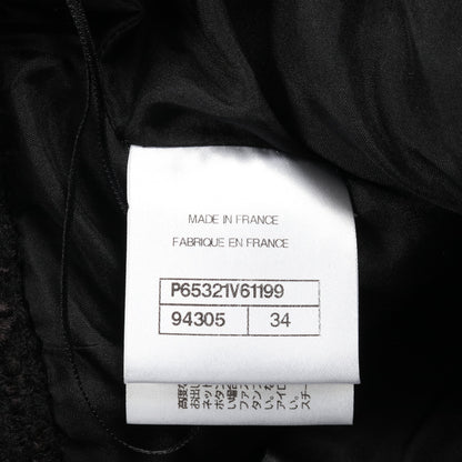 ココマークボタン ツイード スカート ウール ブラック シャネル ボトムス CHANEL