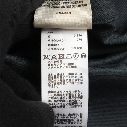 シャツワンピース 刺繍 ウール グレー エルメス ワンピース HERMES