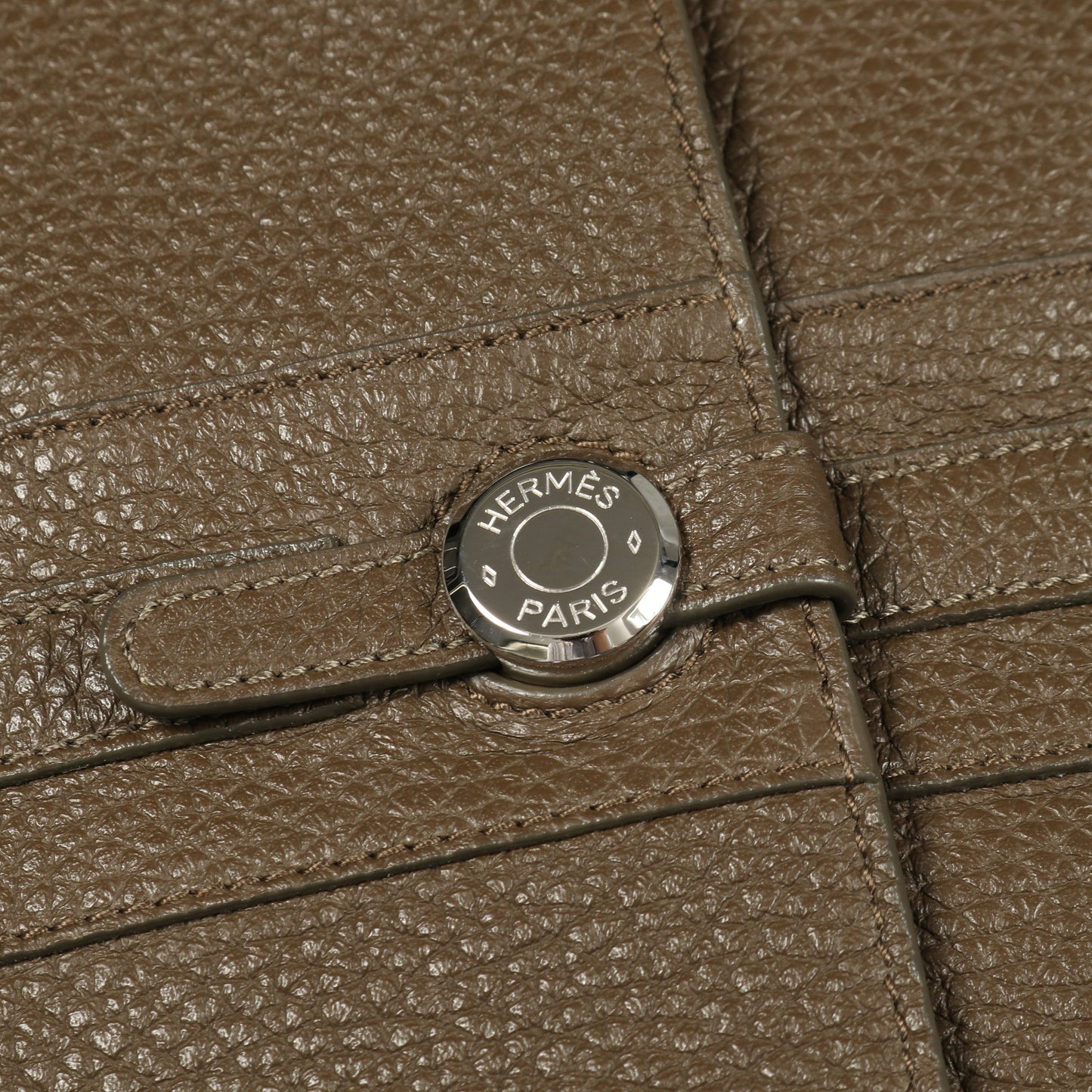 クルードセル セリエボタン ロング ベスト ディアスキン グレーブラウン エルメス アウター HERMES