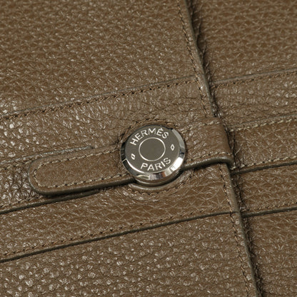 クルードセル セリエボタン ロング ベスト ディアスキン グレーブラウン エルメス アウター HERMES
