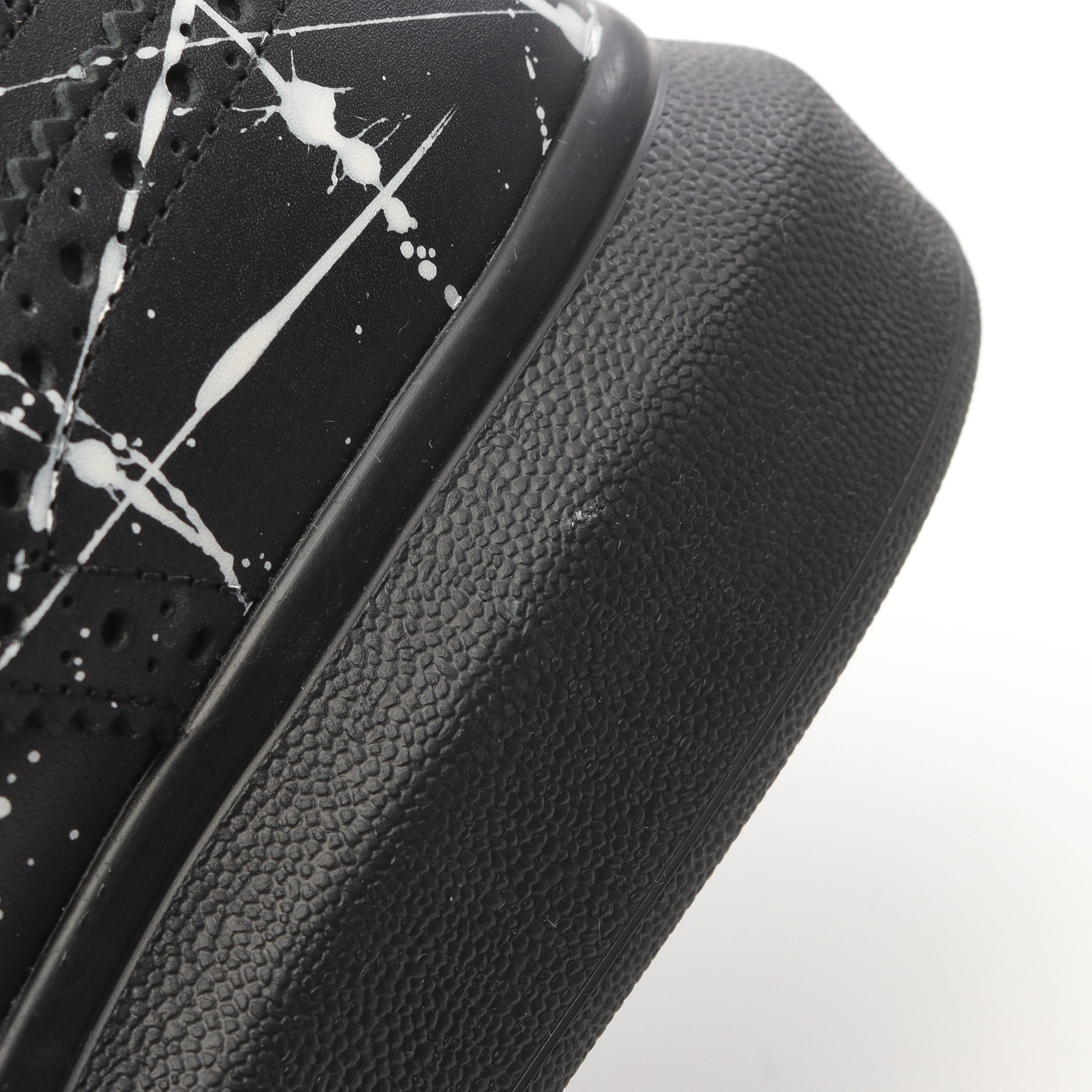 スニーカー ペイント レザー ブラック ホワイト アレキサンダー