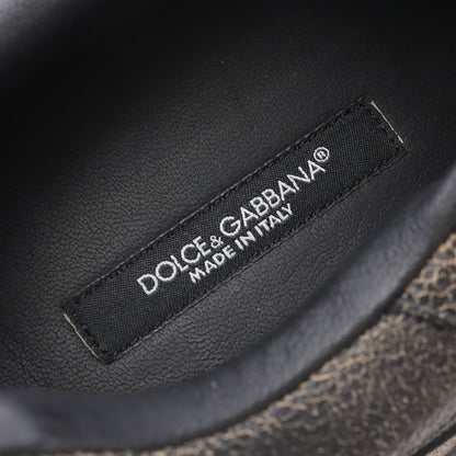 デイマスター スニーカー レザー ブラック ダメージ加工 ドルチェアンドガッバーナ シューズ DOLCE&GABBANA