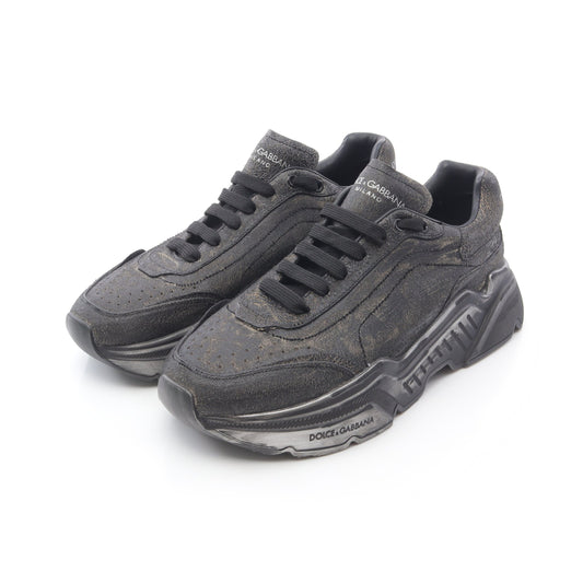 デイマスター スニーカー レザー ブラック ダメージ加工 ドルチェアンドガッバーナ シューズ DOLCE&GABBANA