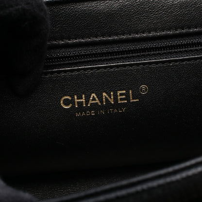 ビジネスアフィニティ マトラッセ チェーンショルダーバッグ キャビアスキン ブラック ゴールド金具 シャネル バッグ CHANEL