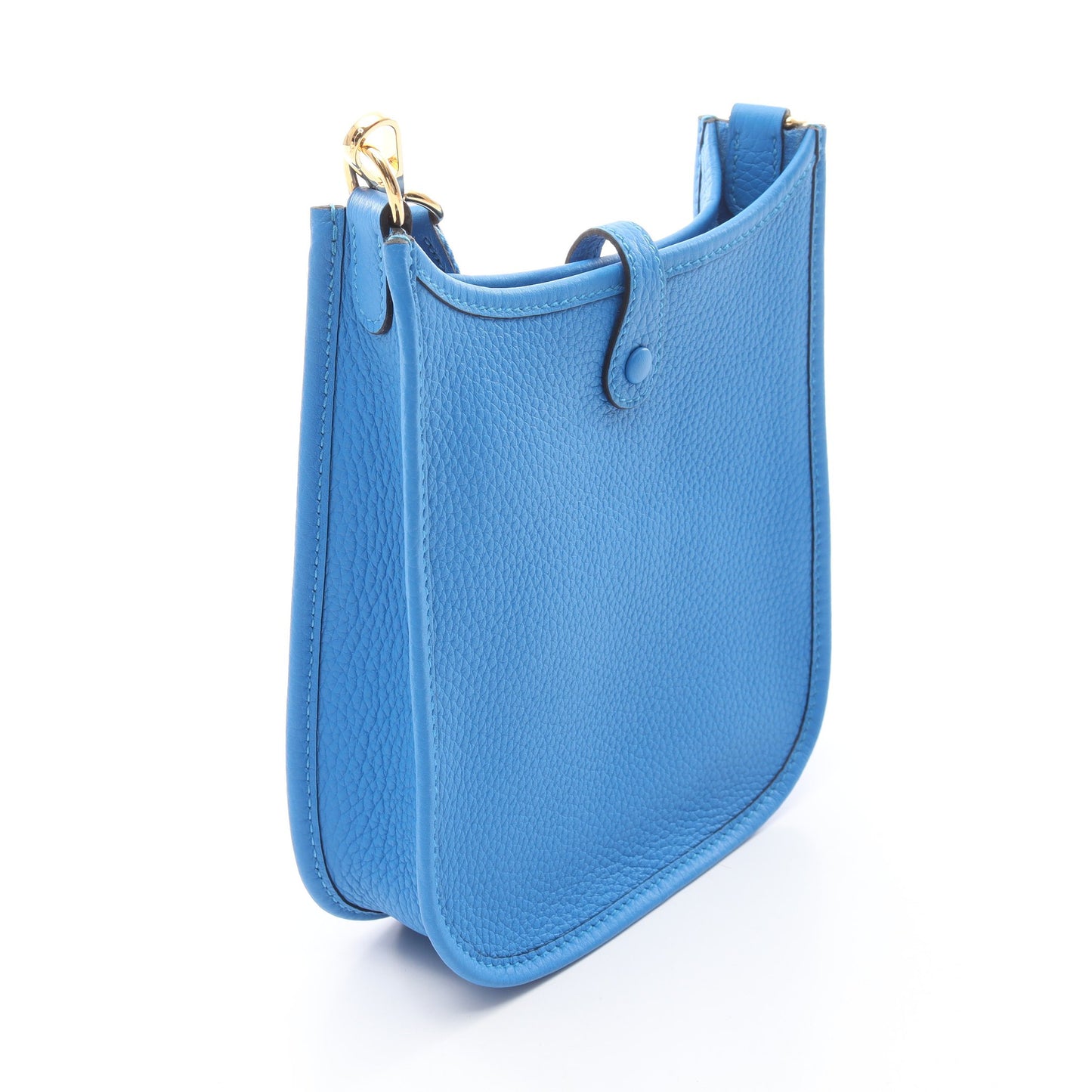 エヴリンアマゾンTPM ブルーイドラ ショルダーバッグ トリヨンクレマンス ブルー ゴールド金具 W刻印 エルメス バッグ HERMES